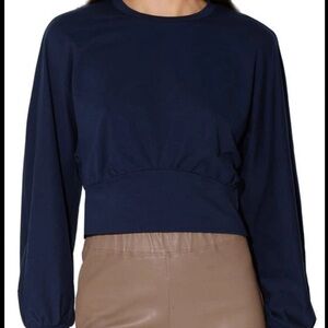 WALTER BAKER
Sahsa Bishop Sleeve Top In Navy size L